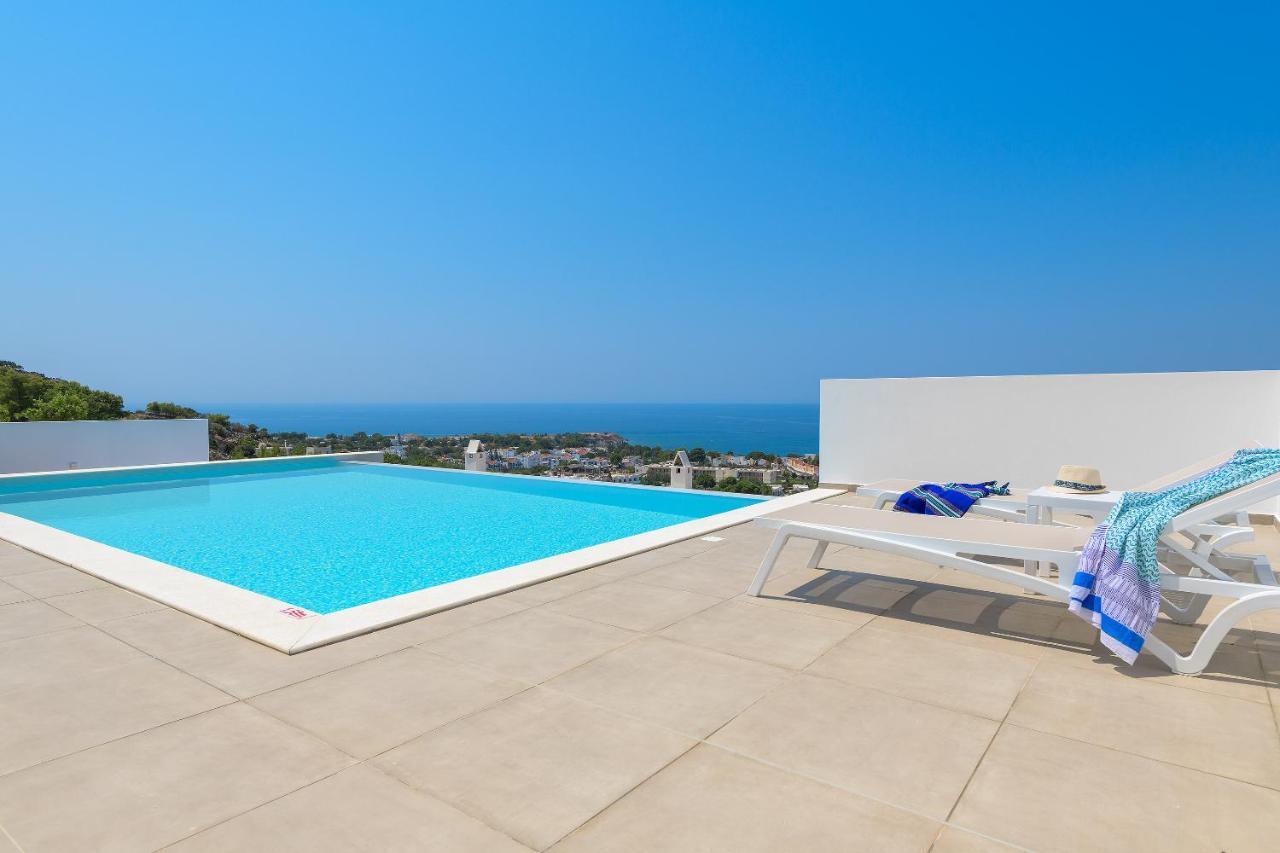Villa Allegra With Pool In Pefkos, Lindos Area Pefki  Bagian luar foto